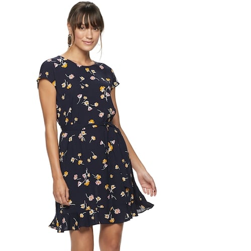 POPSUGAR Print Tie-Waist Dress