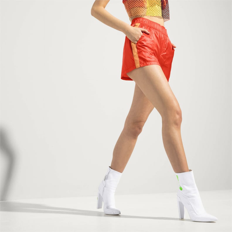 Fenty X PUMA By Rihanna Tearaway Mini Neon Orange Adult Women Shorts Sz  Small 36