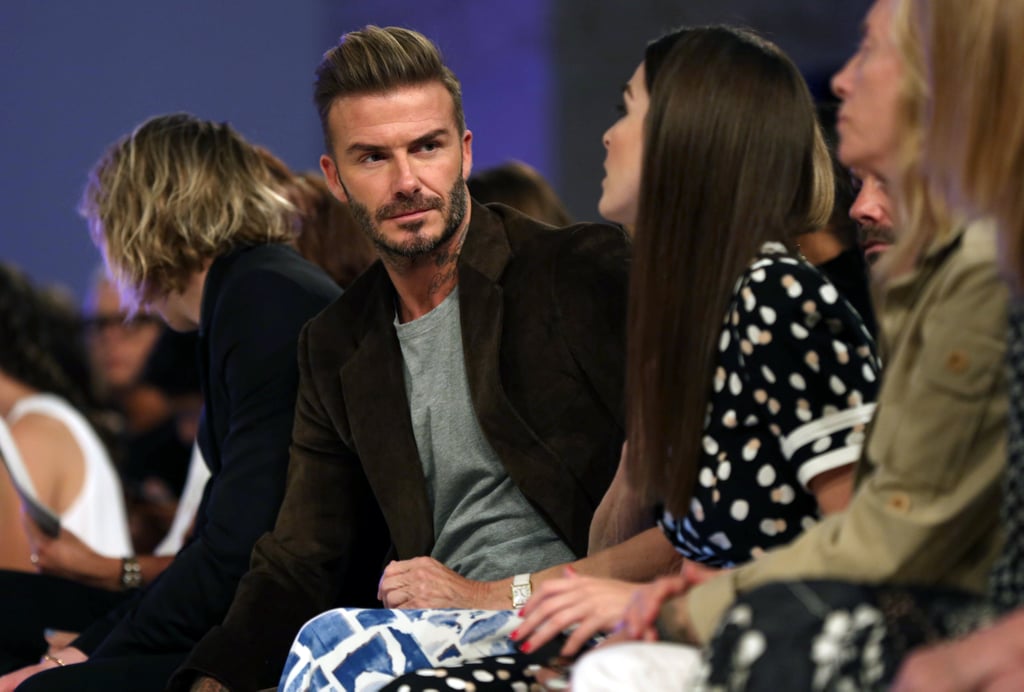 David and Brooklyn Beckham at Victoria's Fashion Show 2016