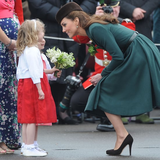 Pictures of Kate Middleton Crouching With Kids