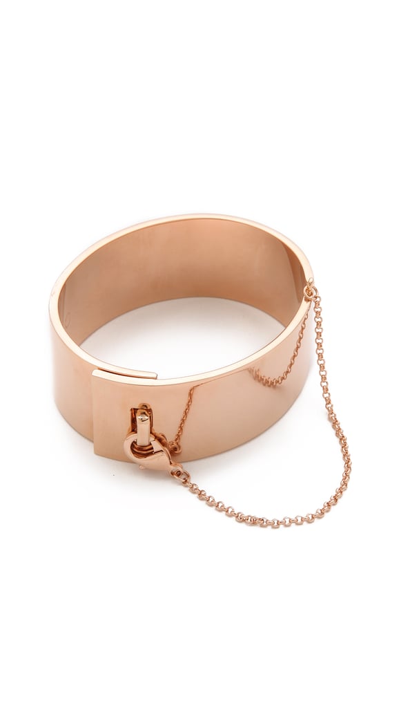 After the announcement of the upcoming Eddie Borgo x Target collaboration, I have found myself time and time again pouring over the jewelry designer’s edgy meets sleek pieces. This Safety Chain Cuff ($315) tops my list for Summer, thanks to its effortless design — perfect for taking my look from day to night.
— Aemilia Madden, assistant editor