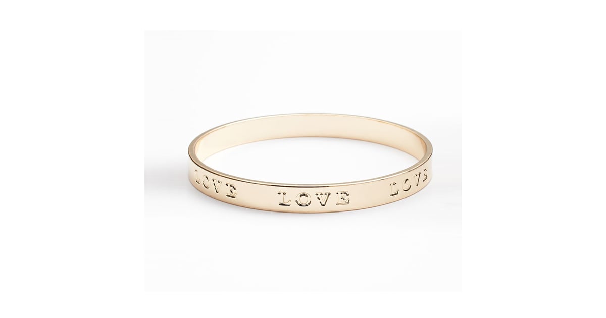 Lauren Conrad Lc Love Bangle All You Need Is Love Written On Your Jewelry Popsugar Fashion Photo 15