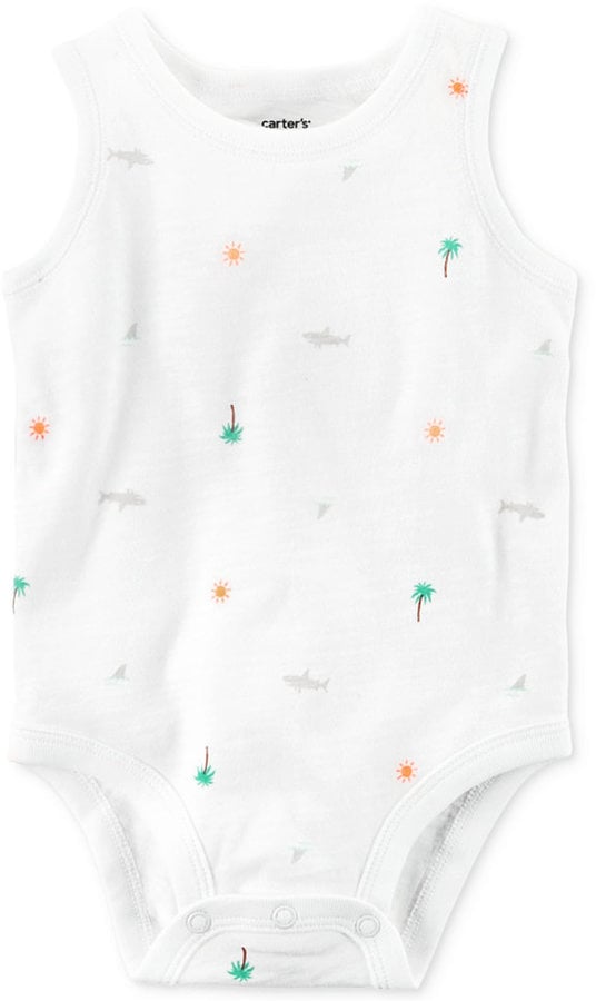 Carter's Shark-Print Tank Cotton Bodysuit