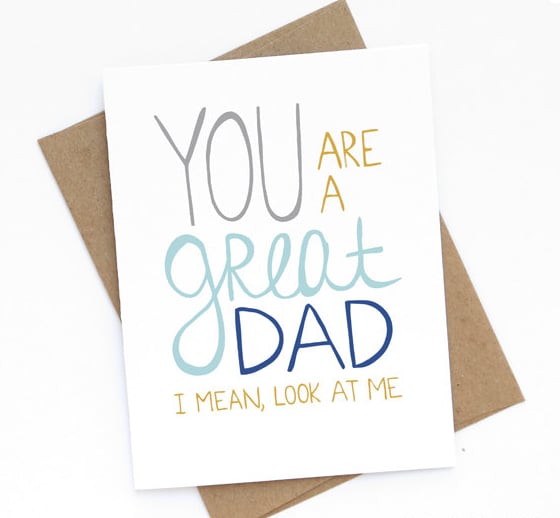 "Great Dad" Card