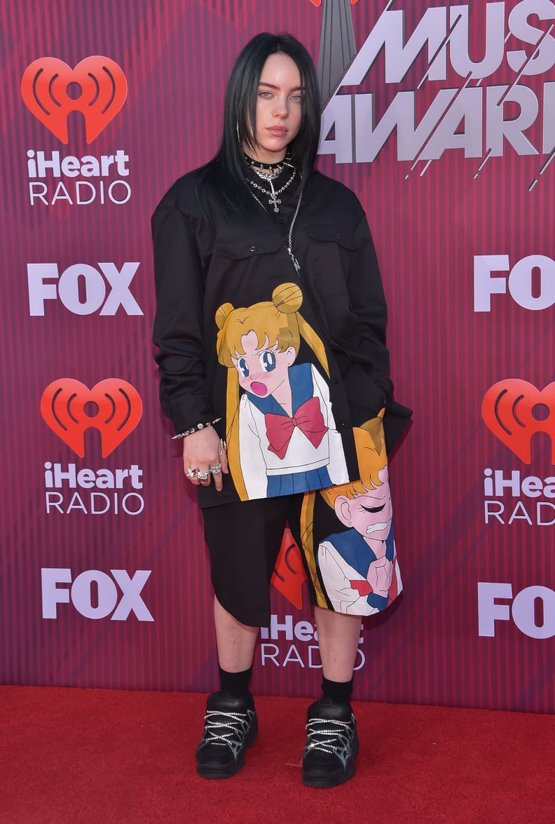 Billie Eilish Wearing slumpykev at the 2019 iHeart Radio Music Awards