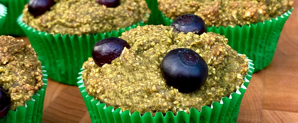 Refined-Sugar-Free Banana Blueberry Spinach Muffins
