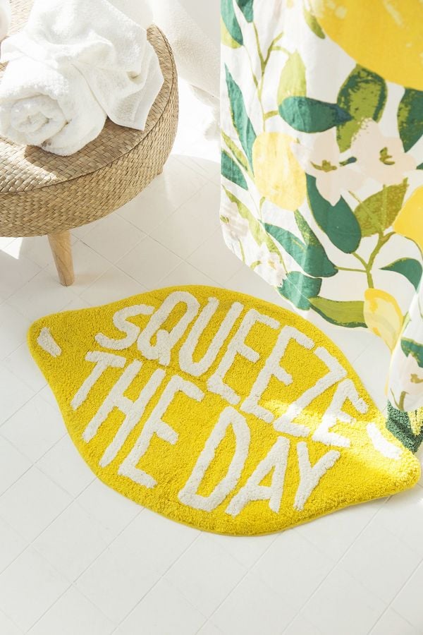 A Summery Bath Mat: Squeeze the Day Bath Mat