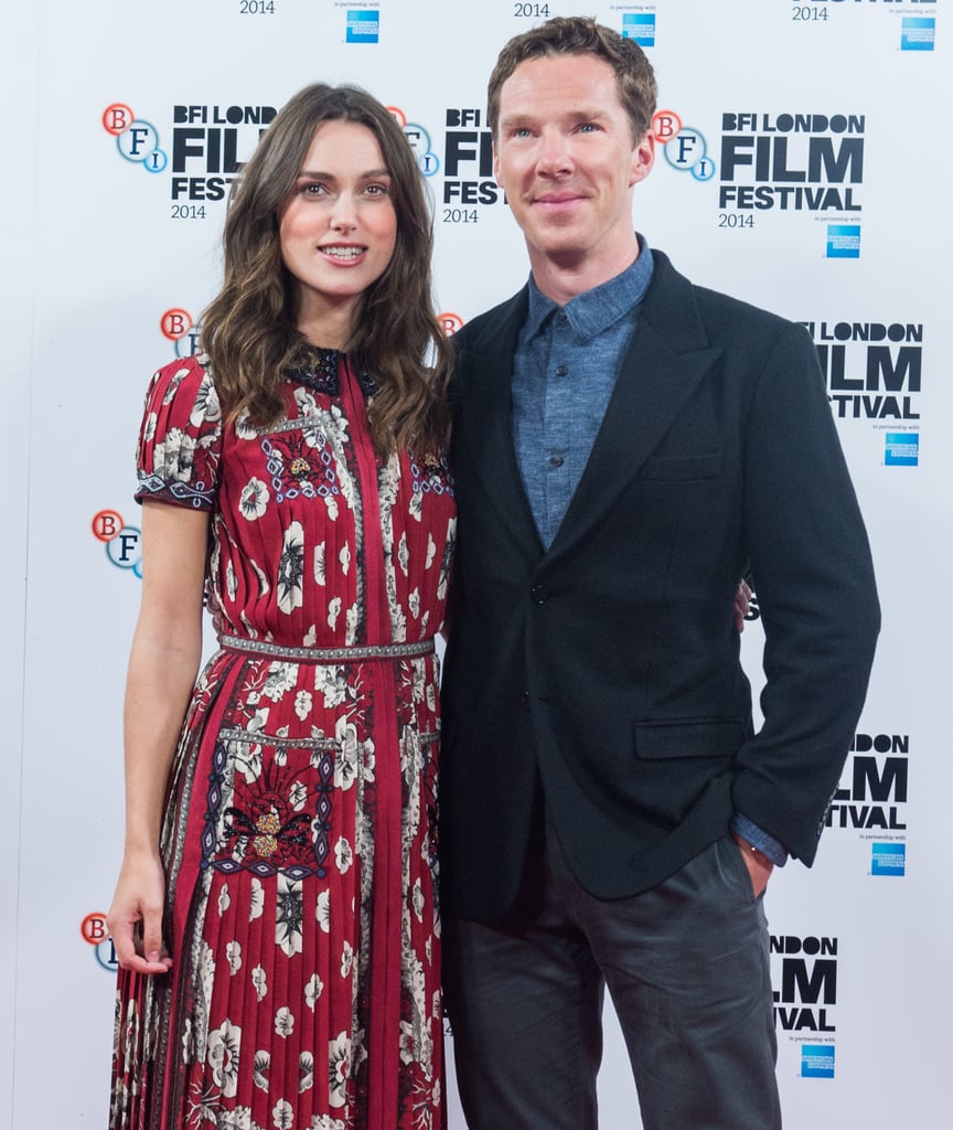 Benedict Cumberbatch and Keira Knightley beamed at an event for The Imitation Game in London on Wednesday.