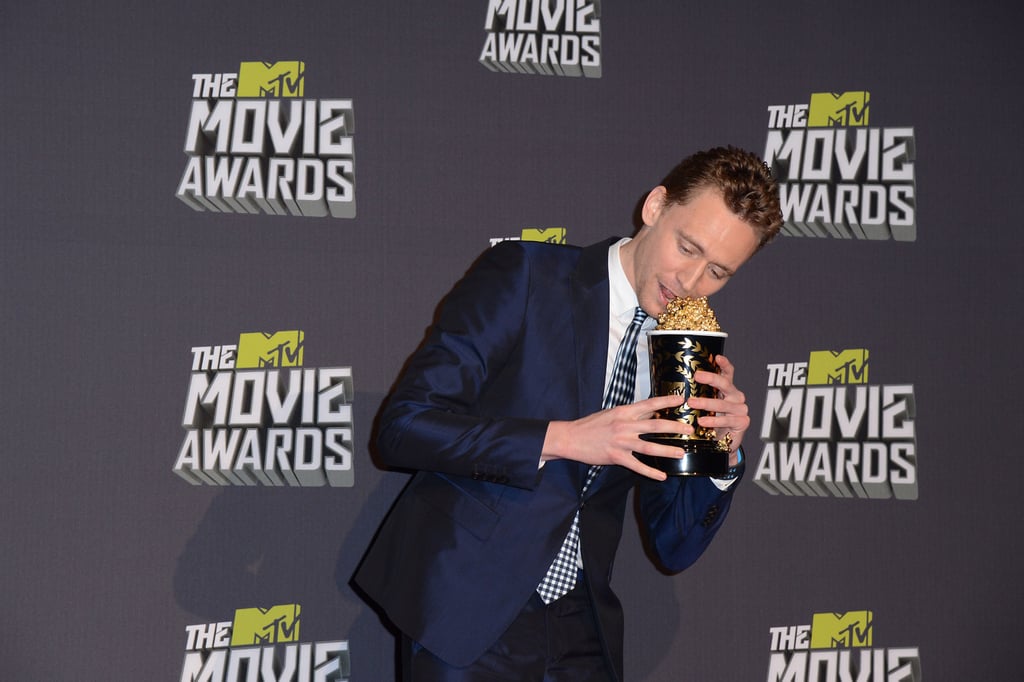 Tom tried to eat his MTV Movie Award.