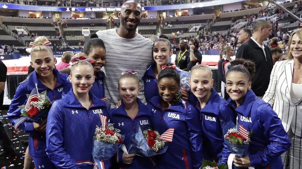 Short Olympic Gymnasts With Tall Athletes Photos POPSUGAR Fitness