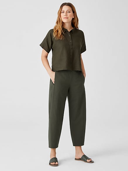 Elieen Fisher Organic Cotton Ponte Lantern Pants