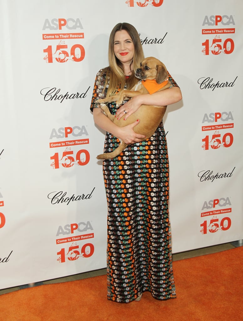 Drew Barrymore and Kate Middleton in Tory Burch Gown