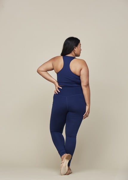 Girlfriend Collective Indigo High-Rise Leggings