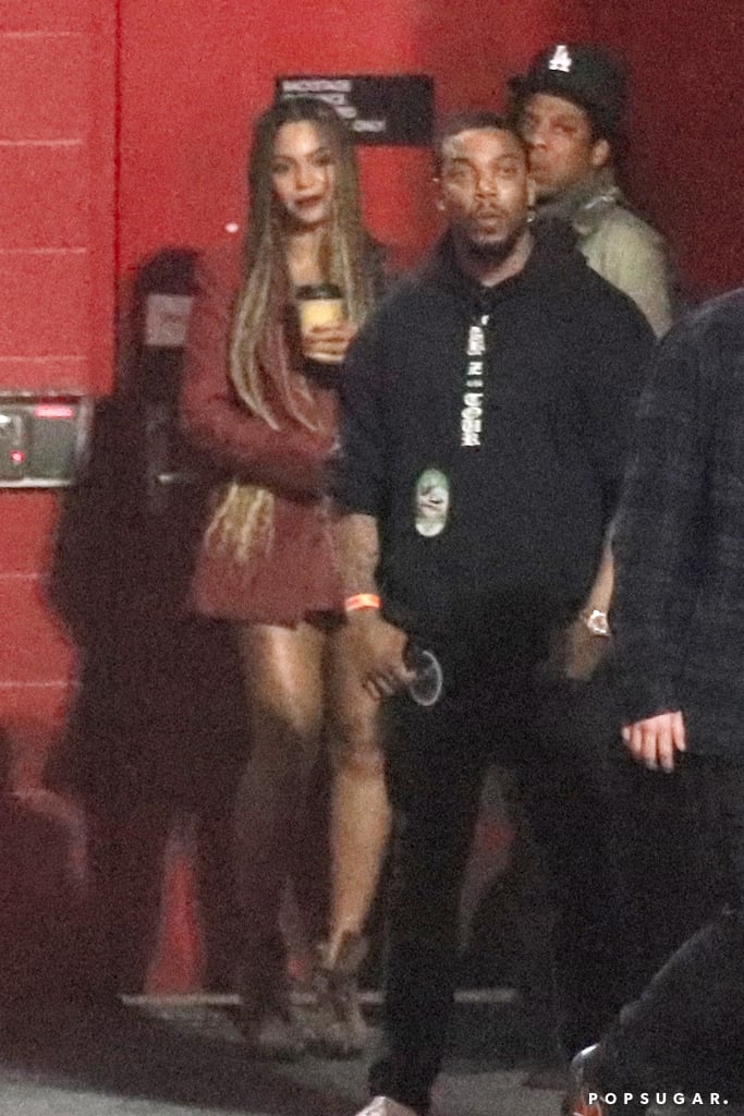 Beyoncé, JAY-Z, Kim, and Kanye at Travis Scott's LA Concert