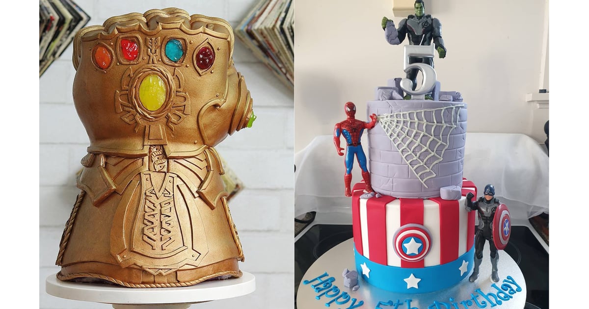 Infinity Gauntlet Avengers Cake.