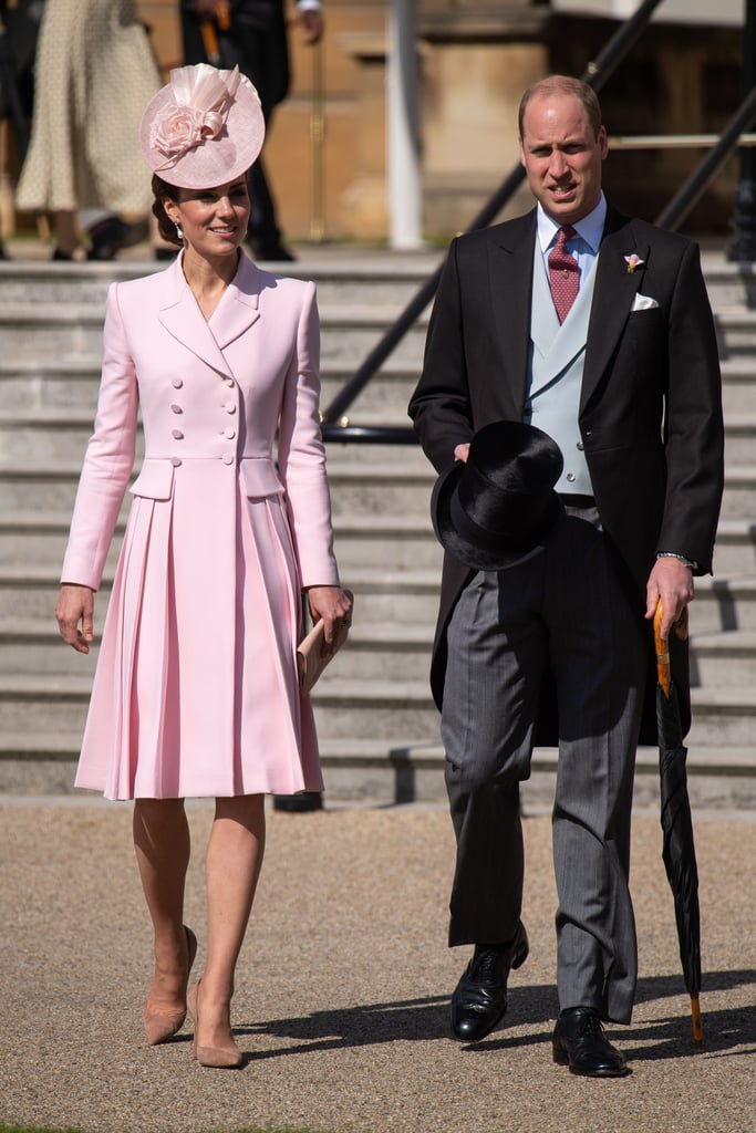 May: Kate was pretty in pink as she attended the Royal Garden Party.