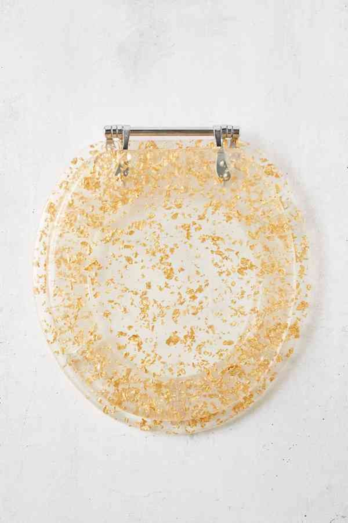 Gold Glitter Toilet Seats From Urban Outfitters POPSUGAR Home