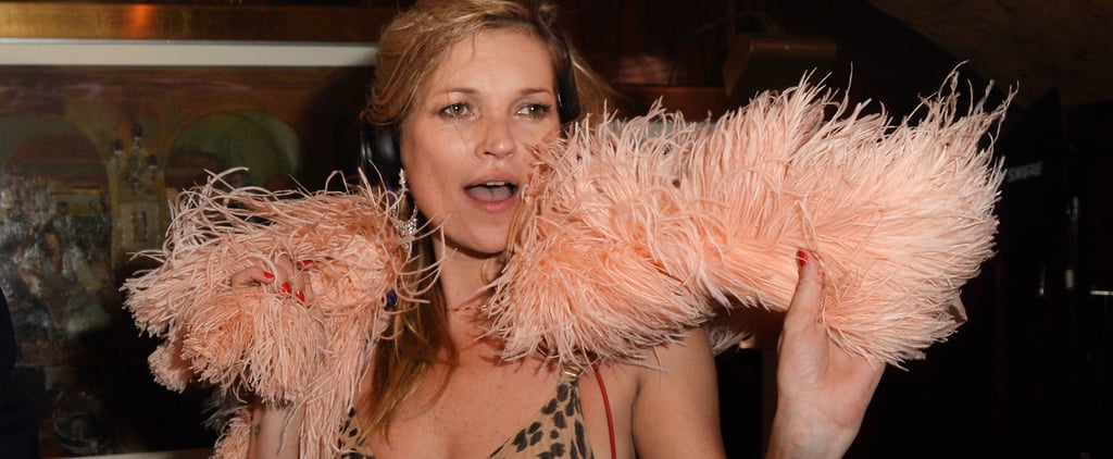 Kate Moss Wearing Animal Print