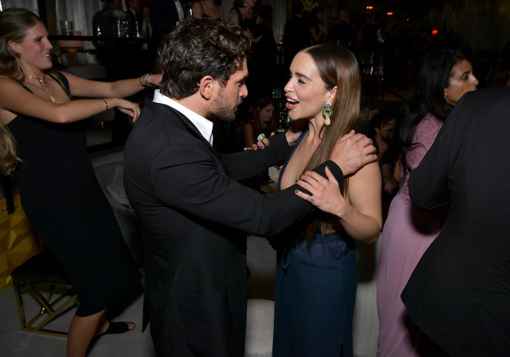 Kit Harington and Emilia Clarke Hug It Out at the Emmys