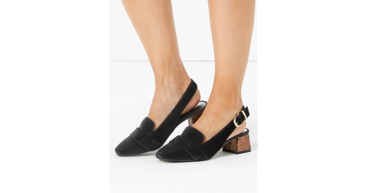 Marks and Spencer Slingback Square Toe Loafers | Kacey Musgraves's By ...