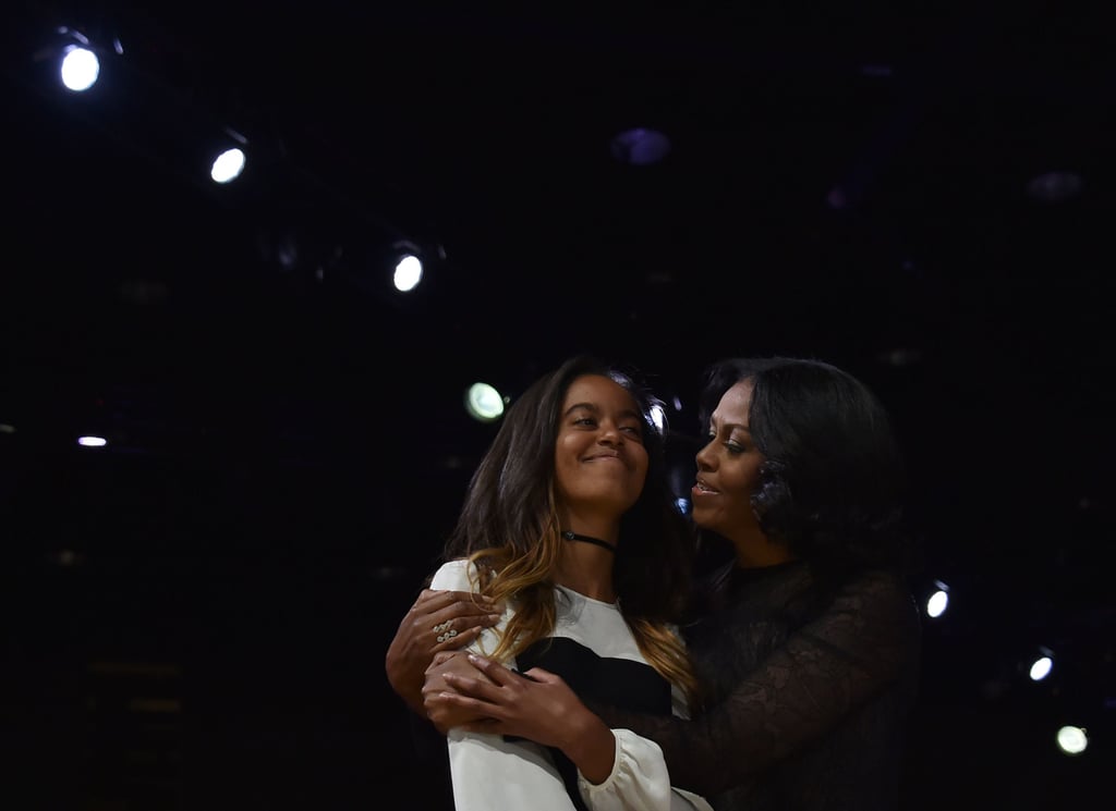 Michelle and Malia Obama Crying at Farewell Speech 2017