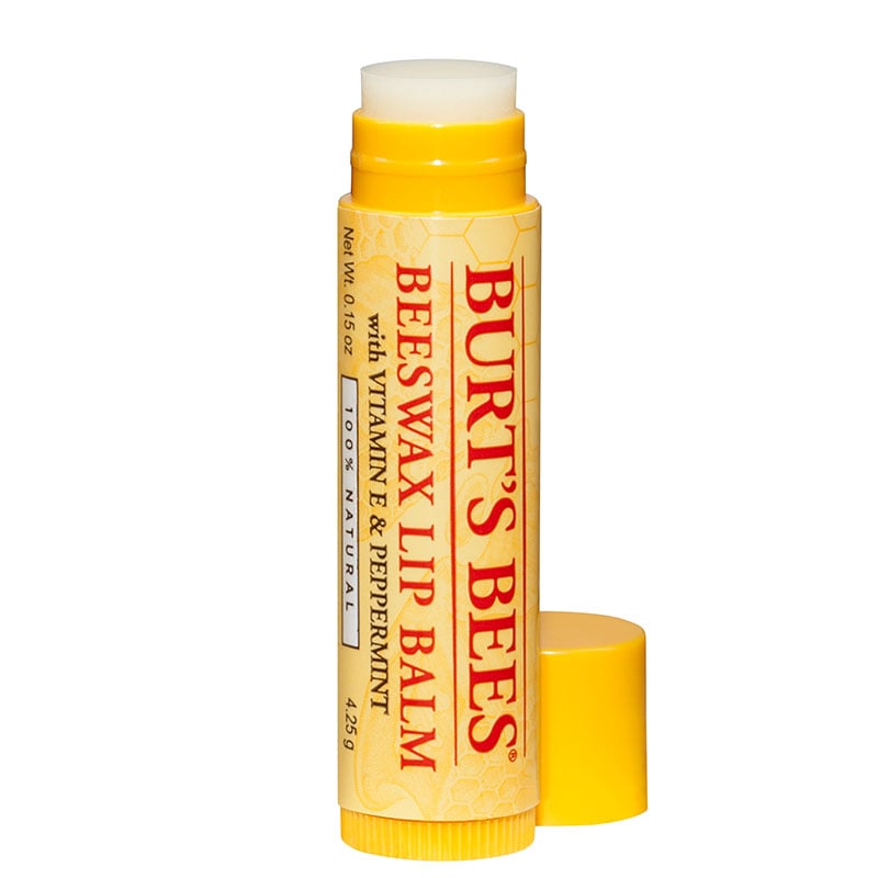 Burt's Bees Lip Balm, Beeswax ($3)
EWG Rating: 1
A familiar go-to for chapped lips.