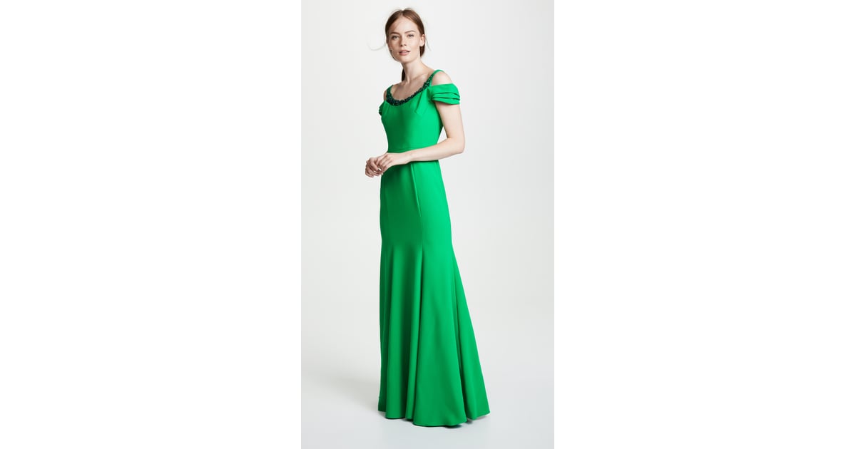 Marchesa notte cold shoulder dress outlet