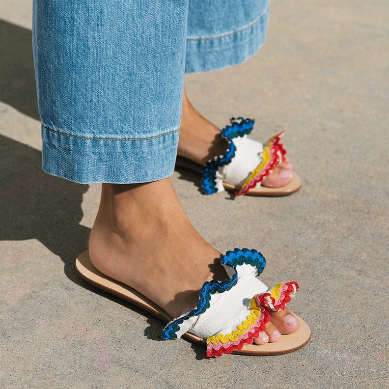 Loeffler Randall Birdie Ruffle Slides