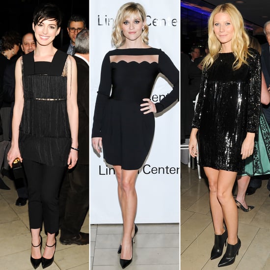 Gwyneth Paltrow in Saint Laurent Sequin Black Dress