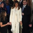 The Mixed Messages Melania Trump's Winter-White Pantsuit Sent at the State of the Union