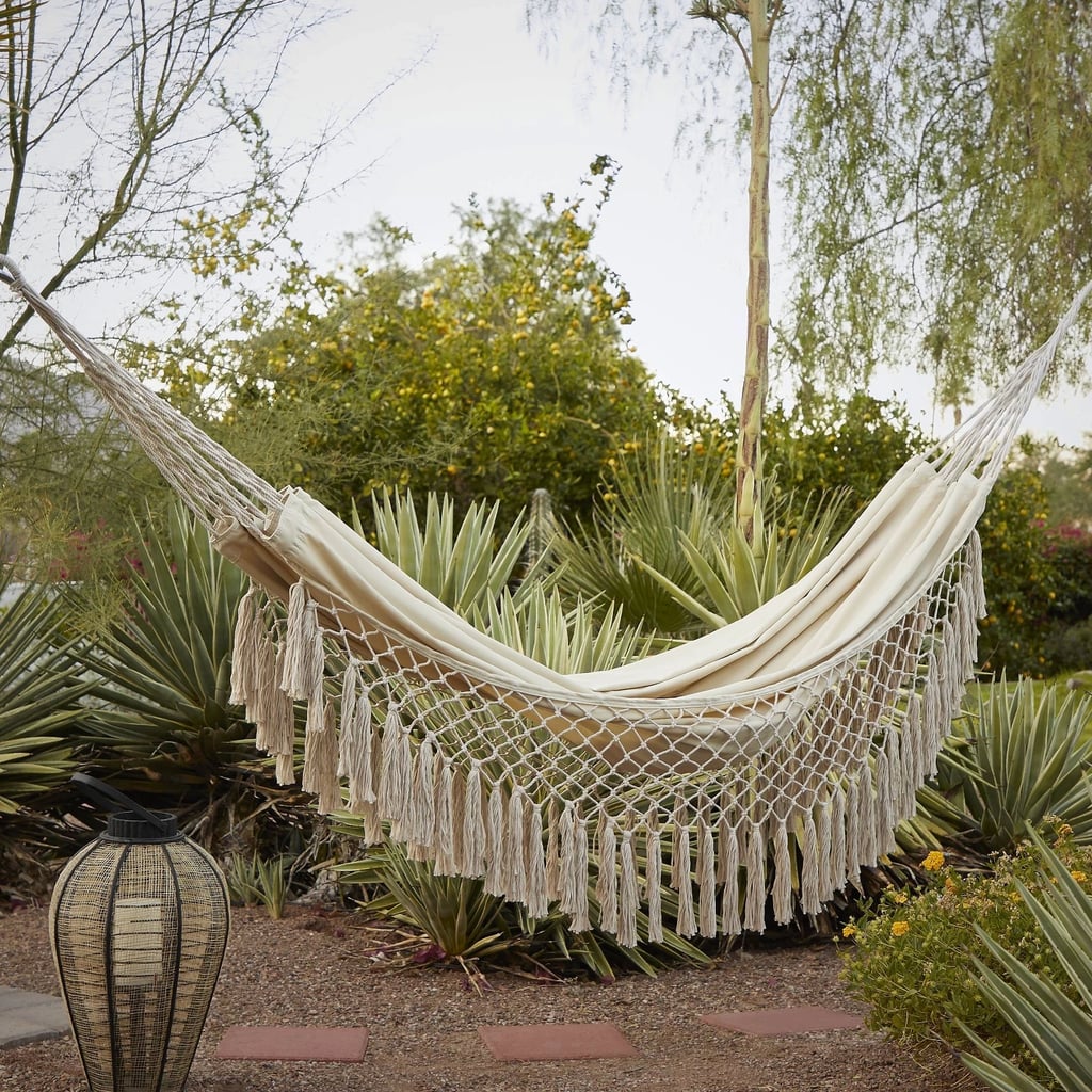 Flat Weave Macrame Fringe Hammock