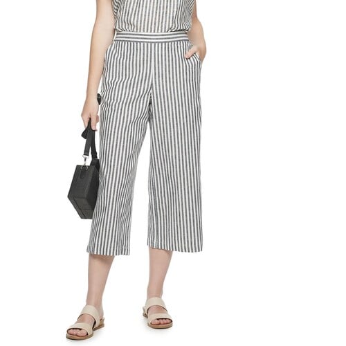 POPSUGAR Linen-Blend Wide-Leg Pants