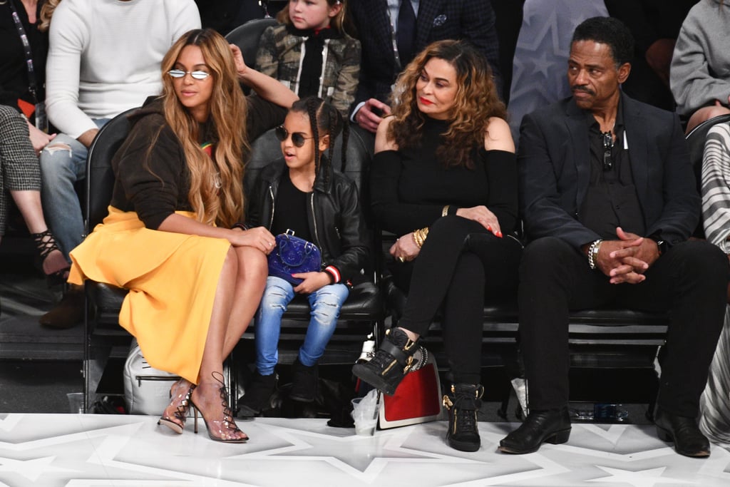 Beyoncé and Blue Ivy at the NBA All-Star Game 2018