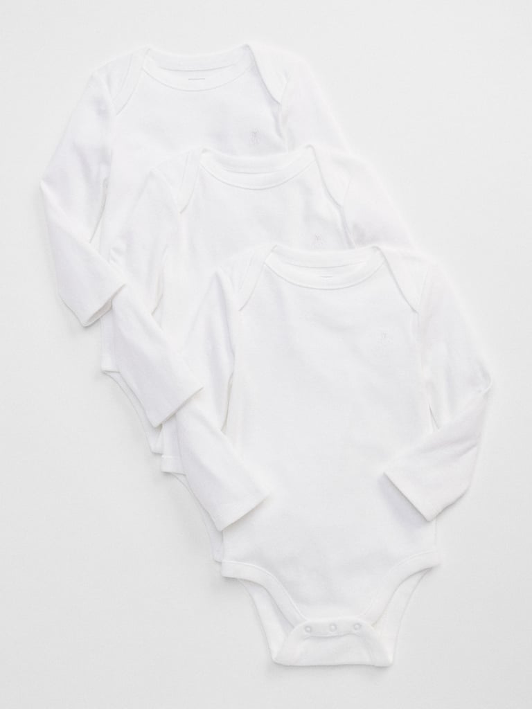 Gap Baby First Favourite Long Sleeve Bodysuit (3-Pack)