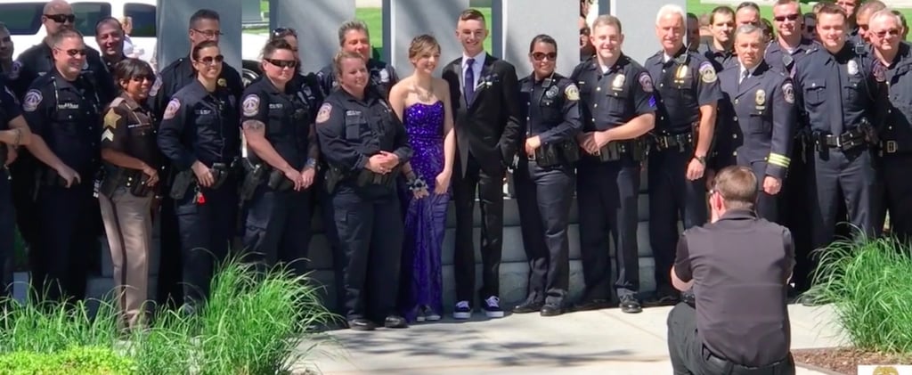 Police Join Daughter of Fallen Officer For Prom Photos