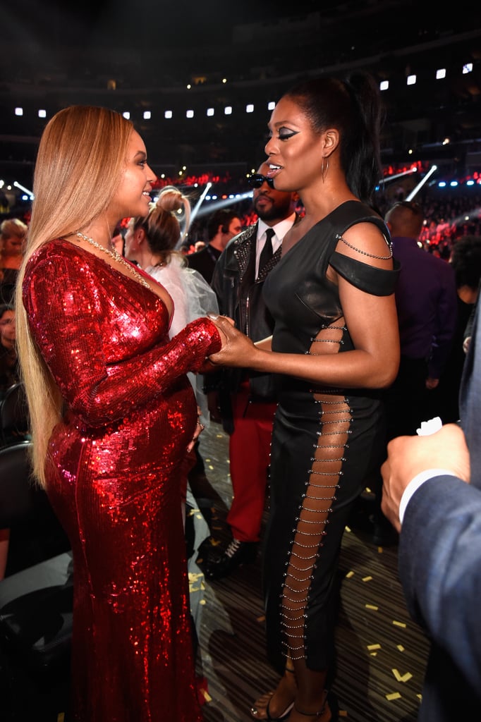 Laverne Cox and Beyonce at the 2017 Grammys Pictures POPSUGAR Celebrity