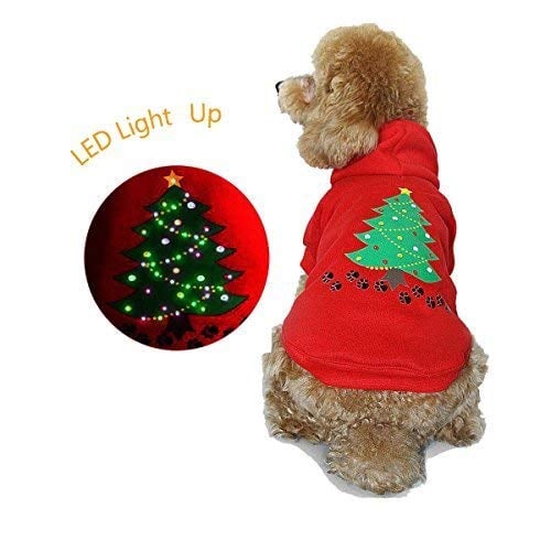 LED Holiday Doggie Sweater