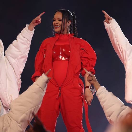 Rihanna Touches Up Using Fenty Beauty at the Super Bowl