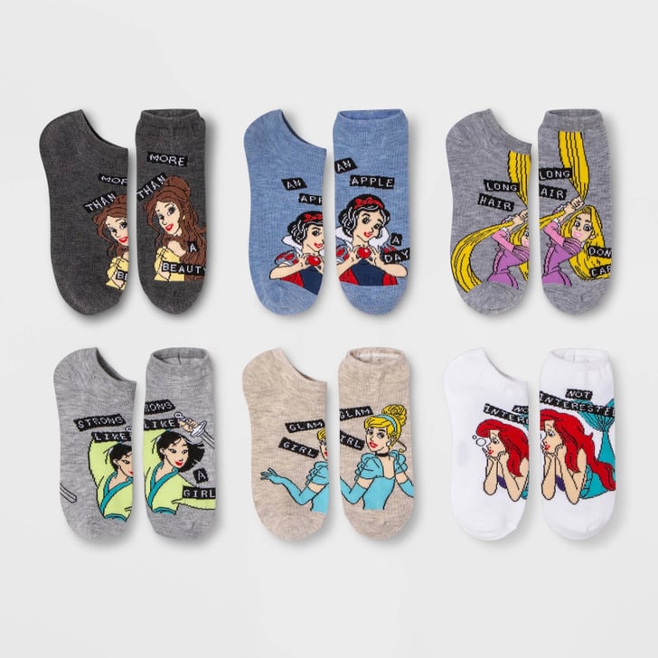 Women's Disney Princess Low Cut Socks Best Disney Gifts