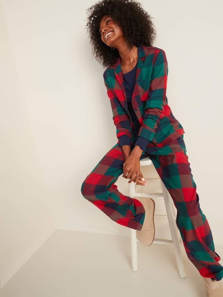 old navy flannel pj set