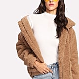 shein faux fur jacket