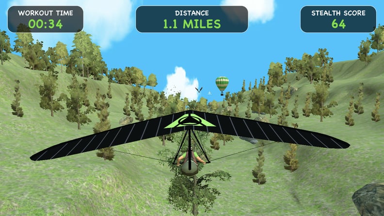 Speed Gliding Game on the Stealth Fitness App