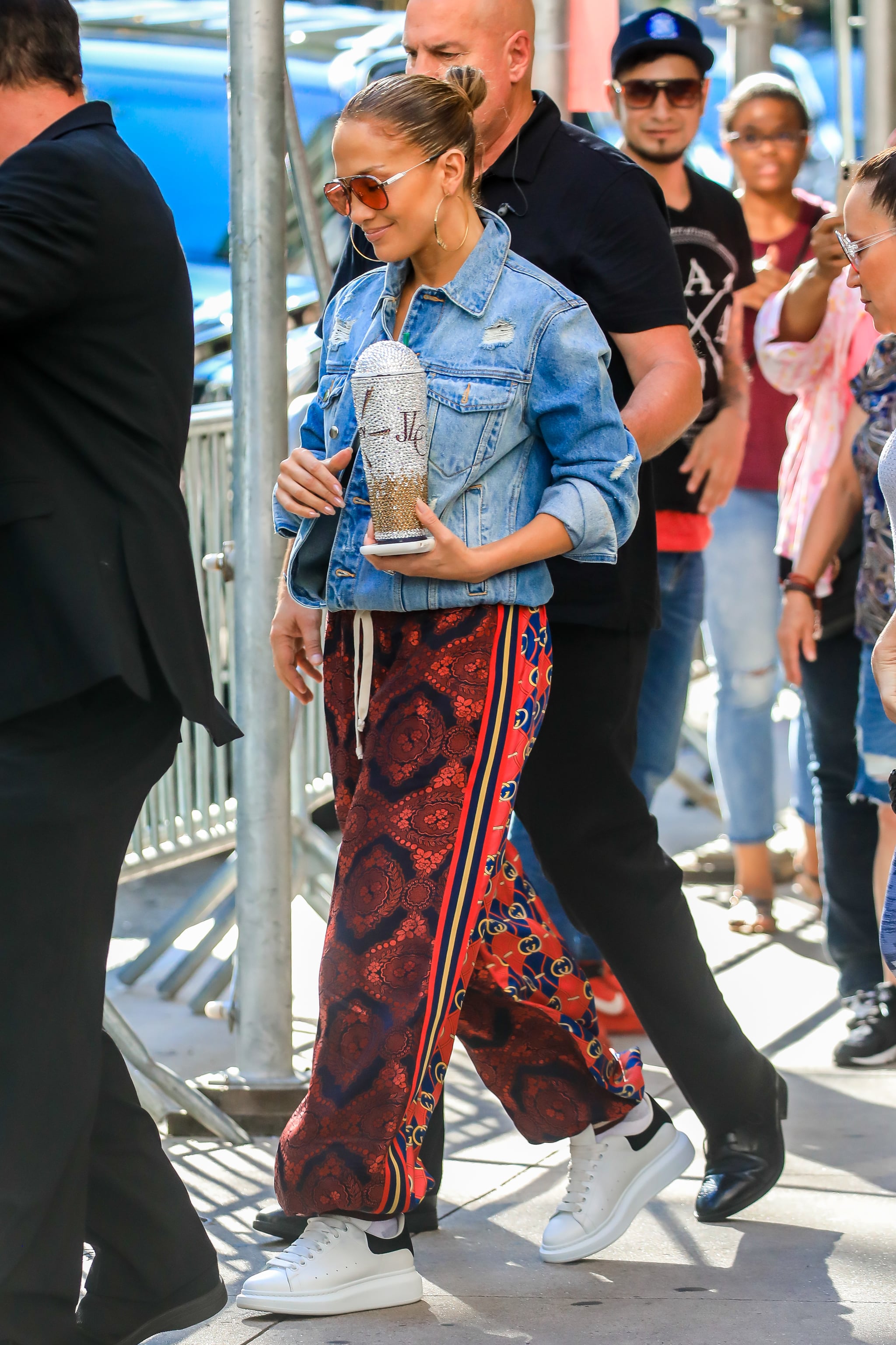 Jennifer lopez top jean jacket