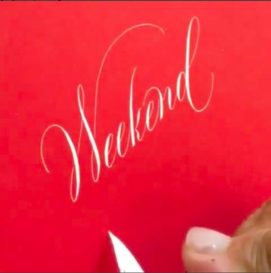 Relaxing Calligraphy Instagram Videos