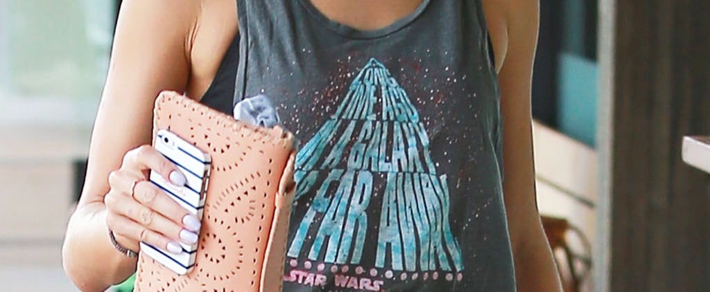 Supermodel Wearing Star Wars Shirt to Workout