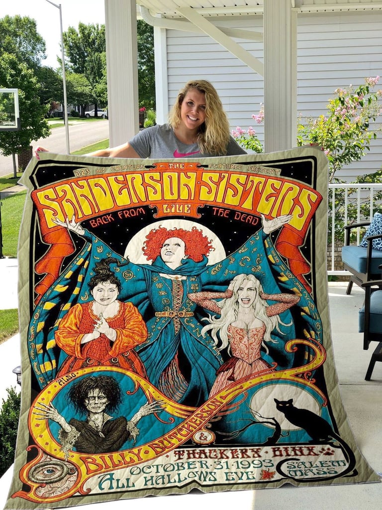 Hocus Pocus the Sanderson Sisters Quilt Blanket
