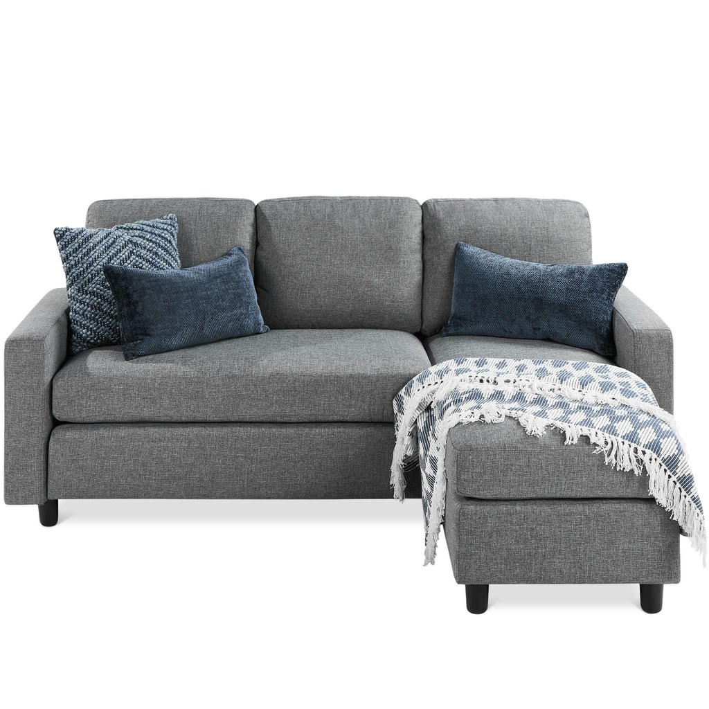 A Sofa Under $500: Best Choice Products Linen Sectional Sofa Couch