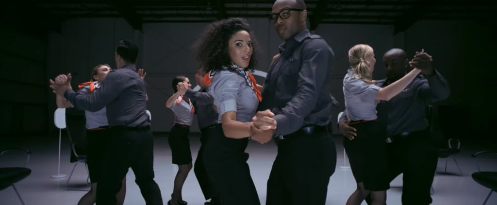Flight Attendant Performs Virgin America Video