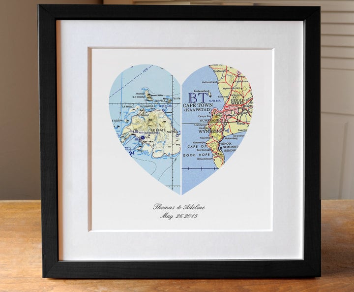 Heart Map Gift