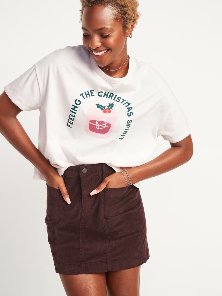 Loose-Fit Christmas Graphic Easy Tee